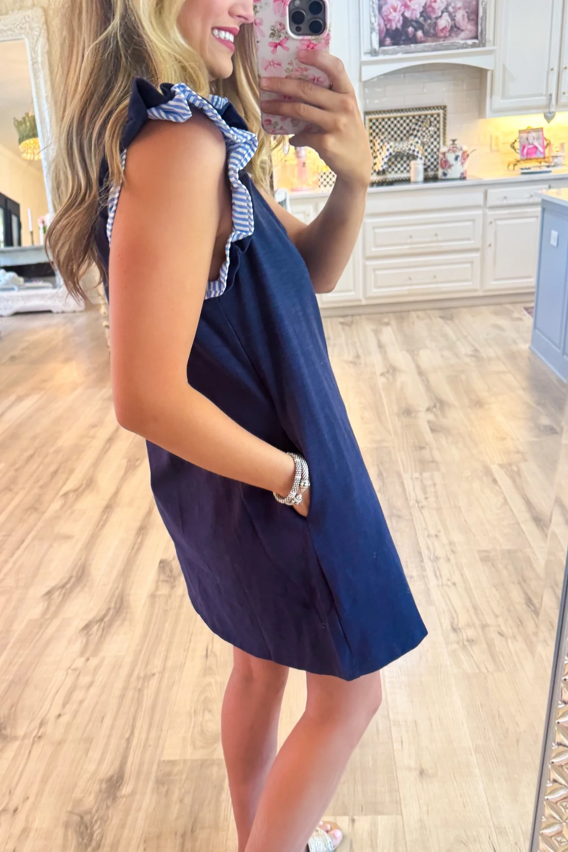 Navy Solid Close-Up Dress