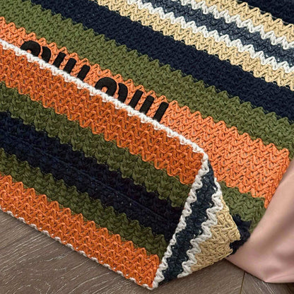 Colorful Woven Vacation-Style Bag