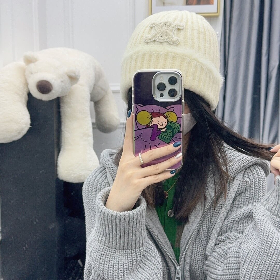 Fuzzy Knit Hat