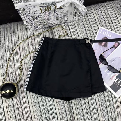 Classic Webbing Patchwork Culottes
