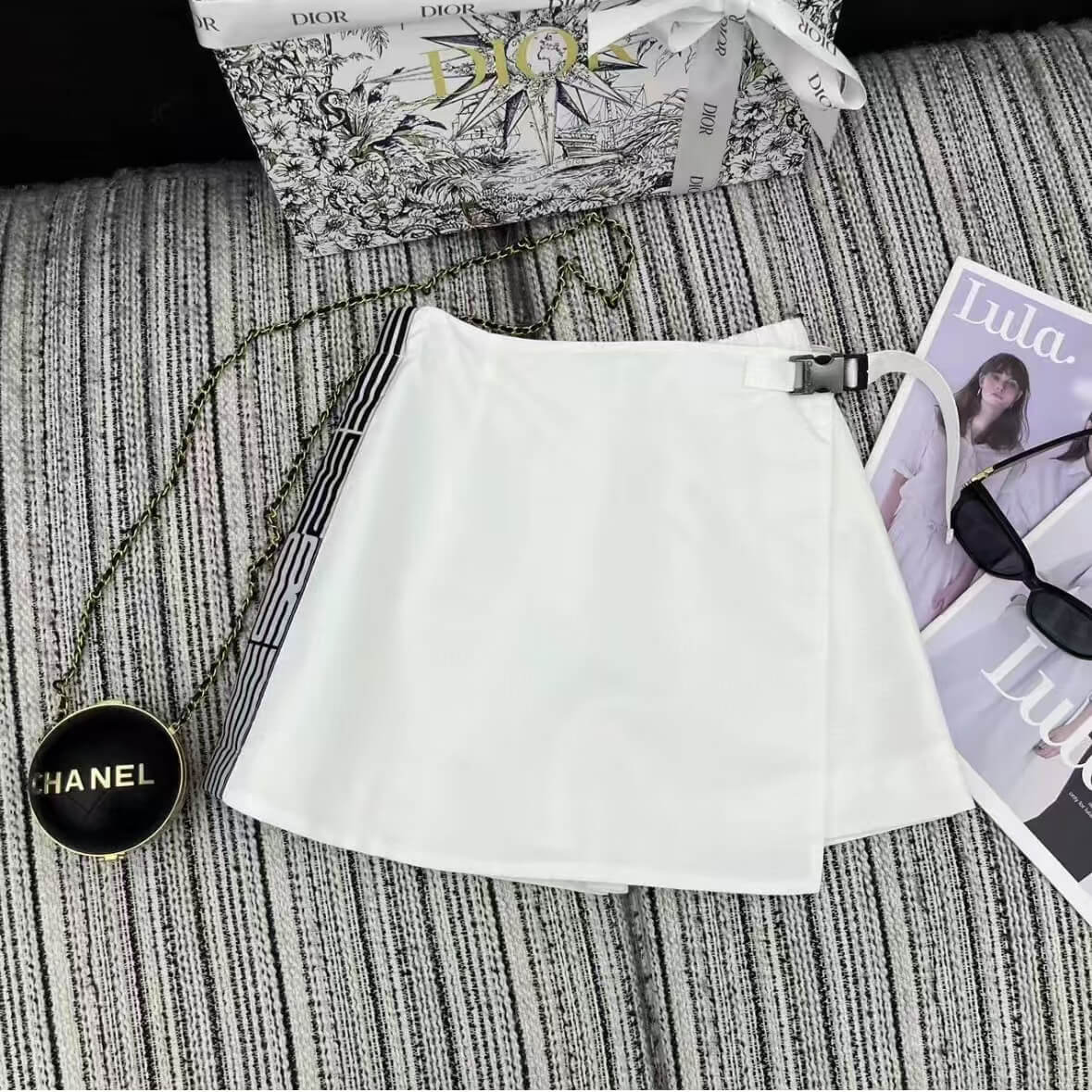 Classic Webbing Patchwork Culottes