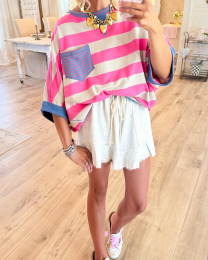 Stripe Colorblock Top