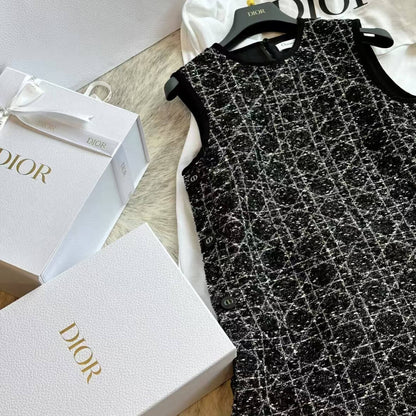 Classic Diamond Quilted Dress