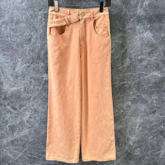 Modern Vintage Embroidered Washed Denim Jeans