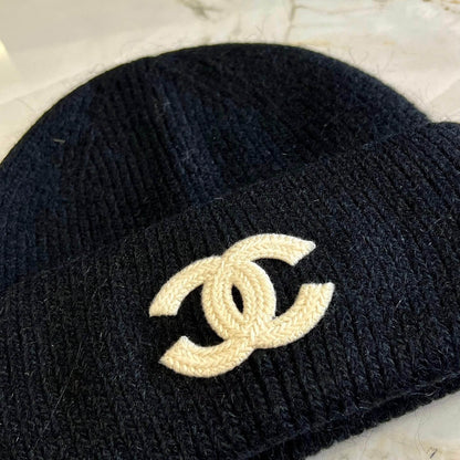 Letter Embroidered Knit Hat