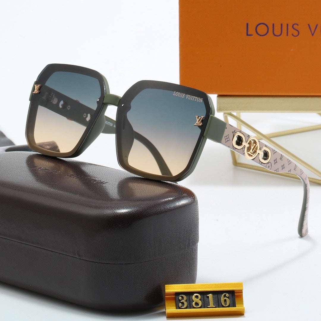 Full Logo Frame Sunglasses