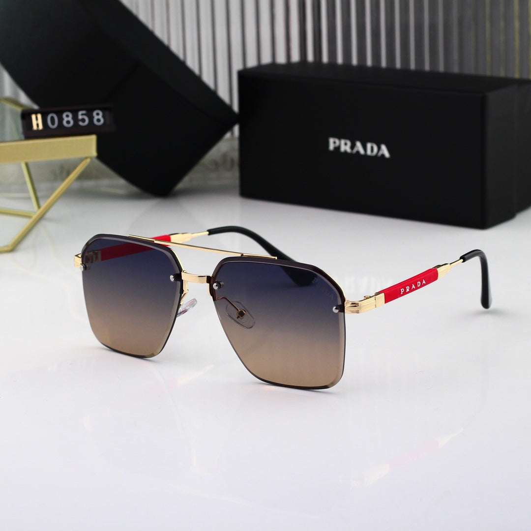 Gold Thin Frame Sunglasses