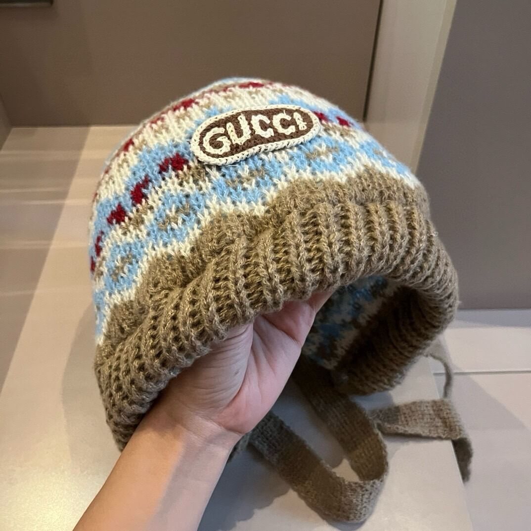 Vintage Jacquard Knit Hat