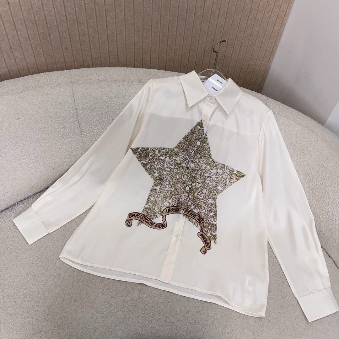 Casual Retro Star Pattern Shirt