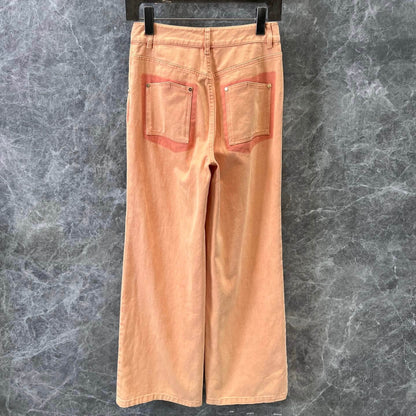 Modern Vintage Embroidered Washed Denim Jeans