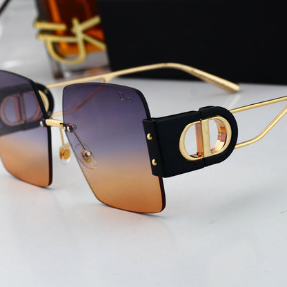 Trendy Frameless Patchwork Sunglasses