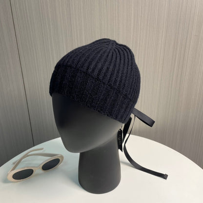 Drawstring Knit Hat