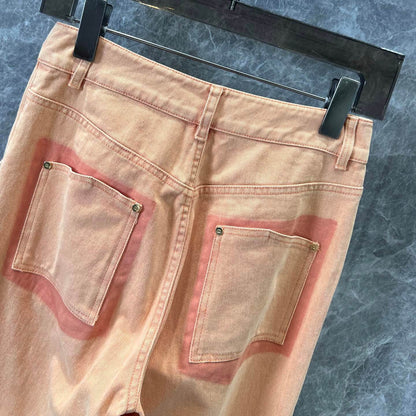 Modern Vintage Embroidered Washed Denim Jeans