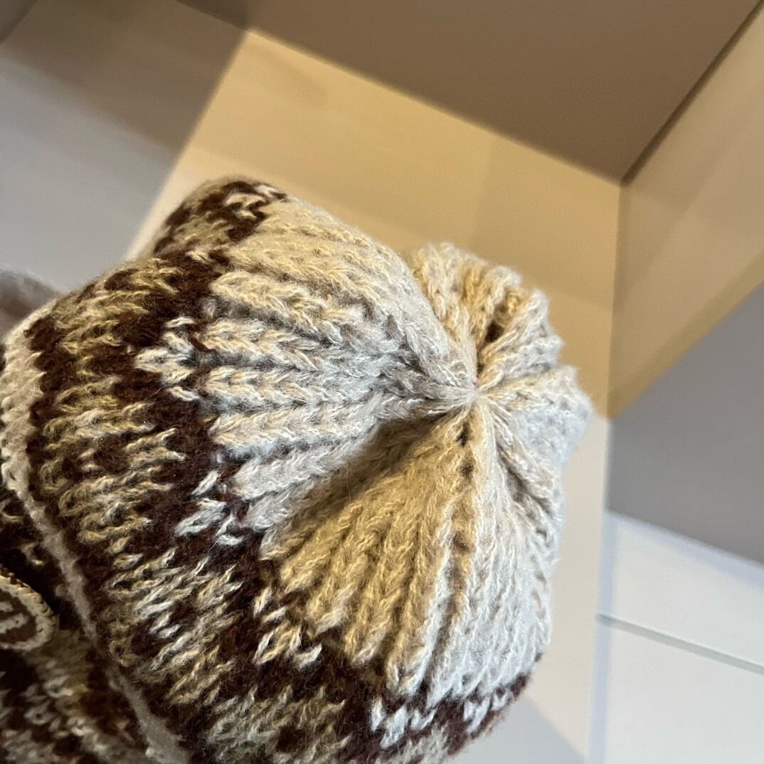 Vintage Jacquard Knit Hat