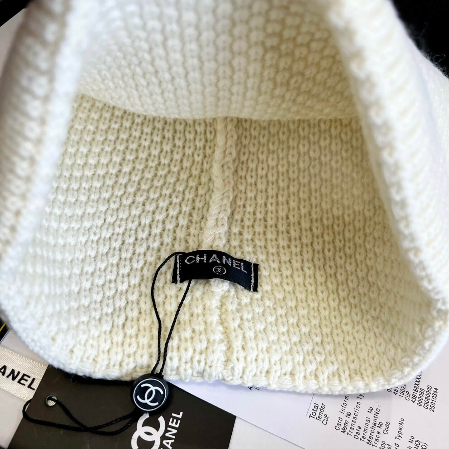 Letter Embroidered Knit Hat