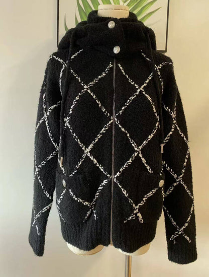 Ski Collection Plaid Hooded Jacket