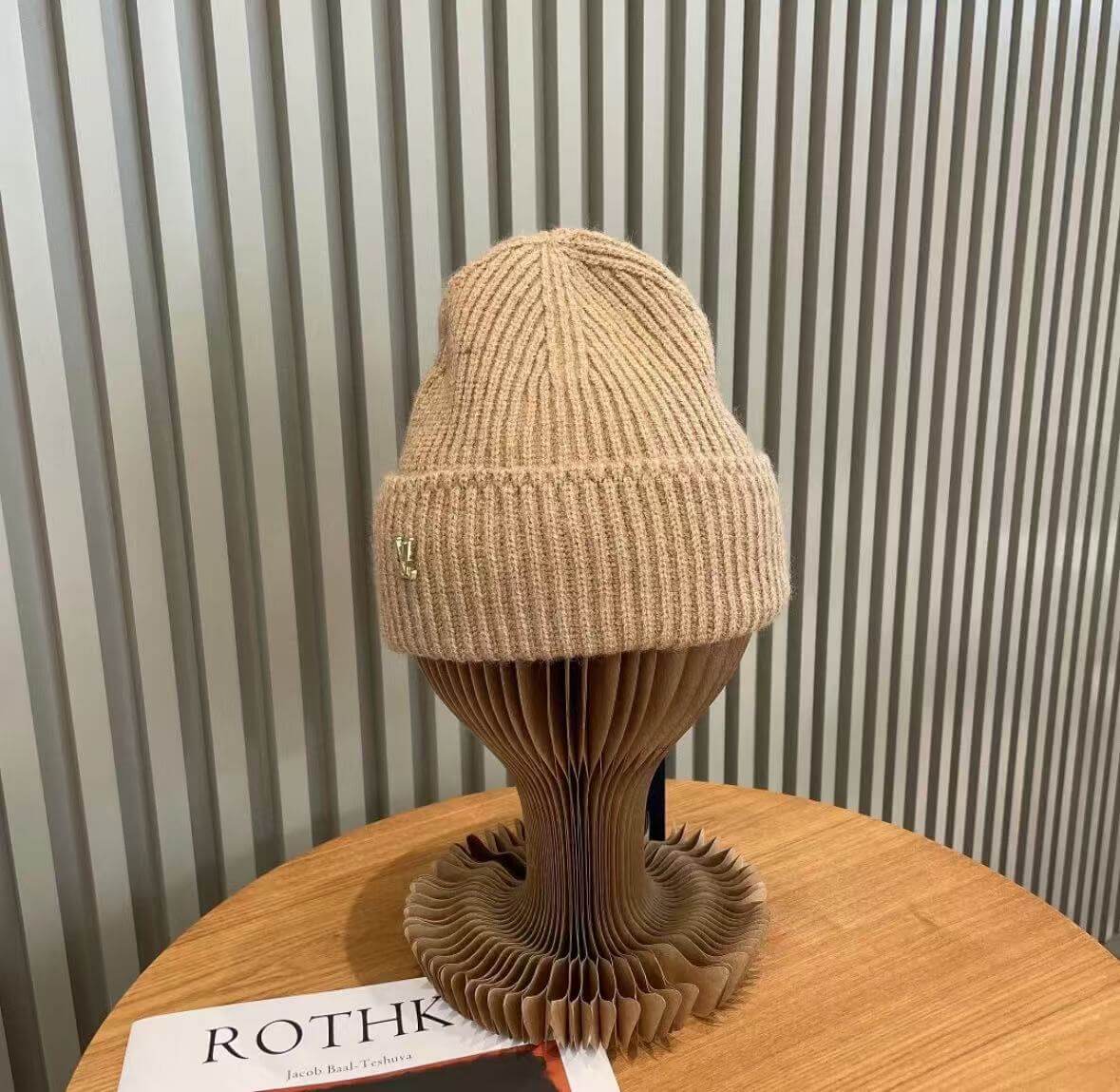 Metal Accent Knit Hat